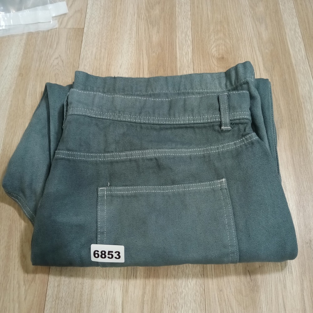 No Boundaries Mens Carpenter Pants 38x31 Green Double Knee Canvas Baggy - Picture 9 of 9